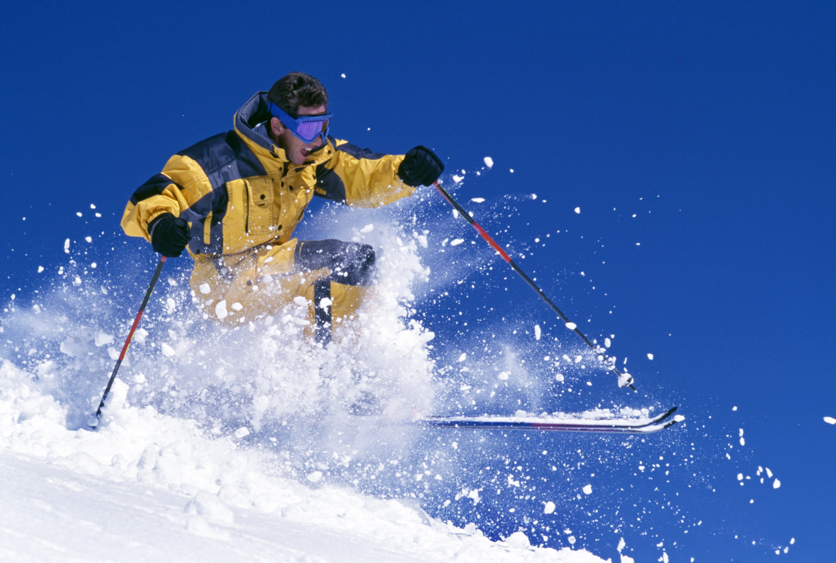 Istock Skier With Powder